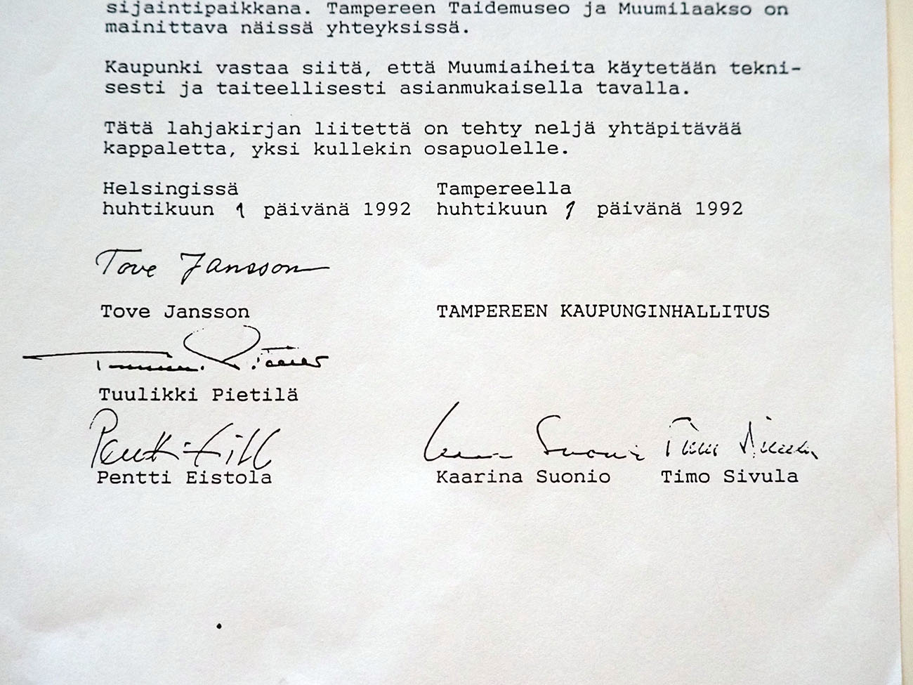 04 lahjakirjan liite allekirjoitukset muumit kulttuuritoimitus