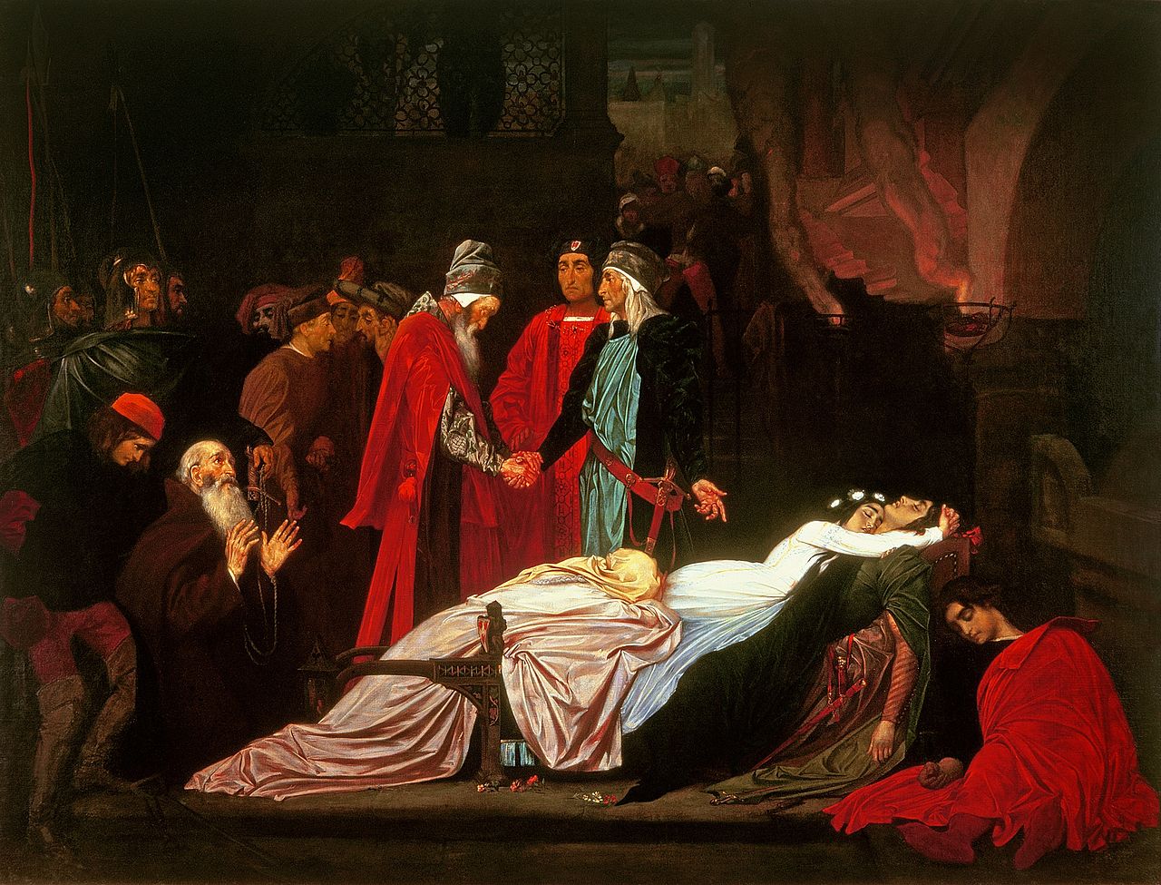 1280px Frederic Leighton The Reconciliation of the Montagues and the Capulets over the Dead Bodies of Romeo and Juliet