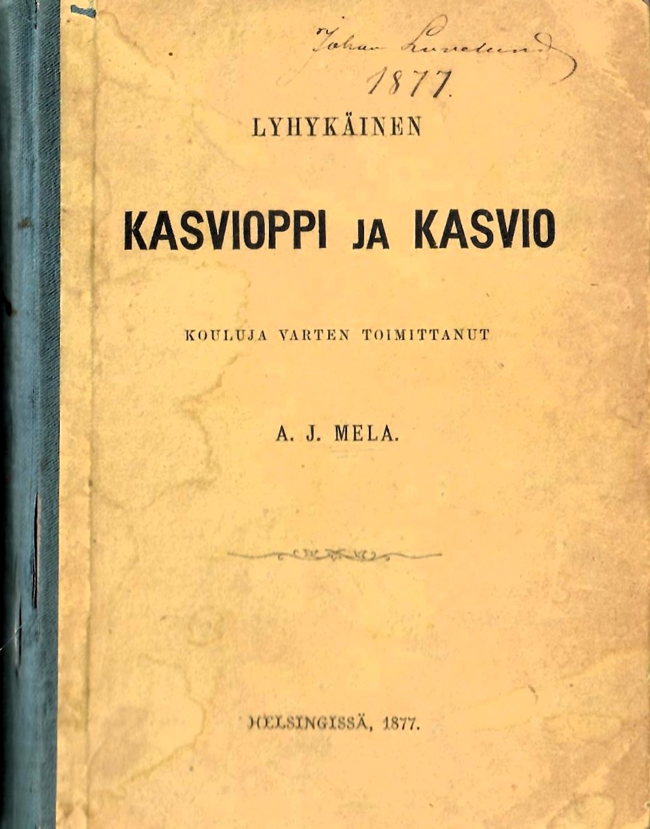 Aukusti Mela kansi