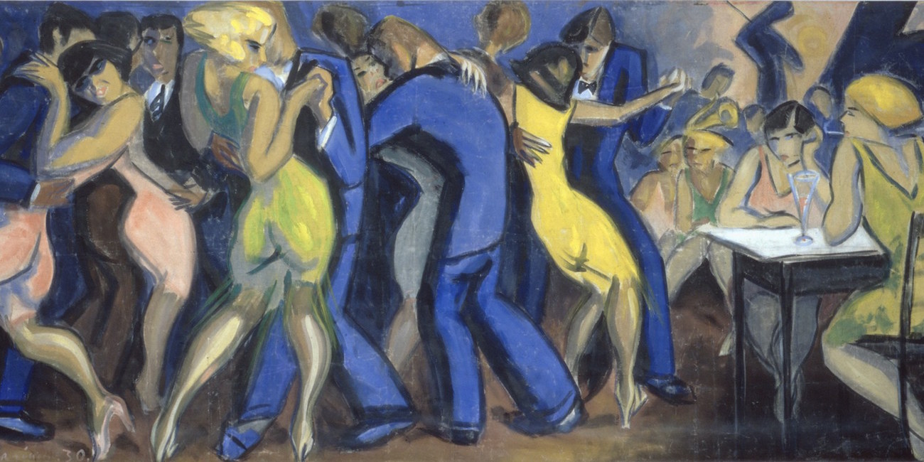 DETALJIYrjö Saarinen Tanssiva Pariisi 1930 Hyvinkään taidemuseo Sonckin taidekokoelma kuva Ella Tommila Hyvinkään taidemuseo