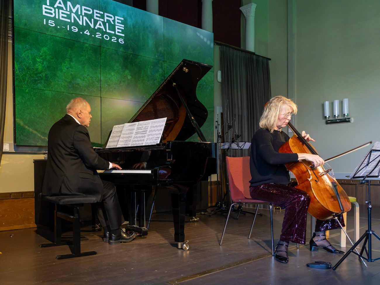 Kuva 4 Pianisti Ilmo Ranta ja sellisti Eeva Rysa kuva Markku Uusitalo