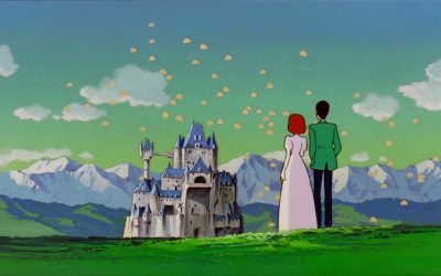 Mestarivaras pelastaa linnanneidon Hayao Miyazakin varhaisessa anime-elokuvassa Lupin III – Cagliostron linna