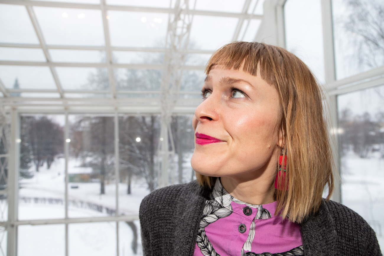 Tiina Lehikoinen, runoilija, Tampereen kirjamessut, Tampere.