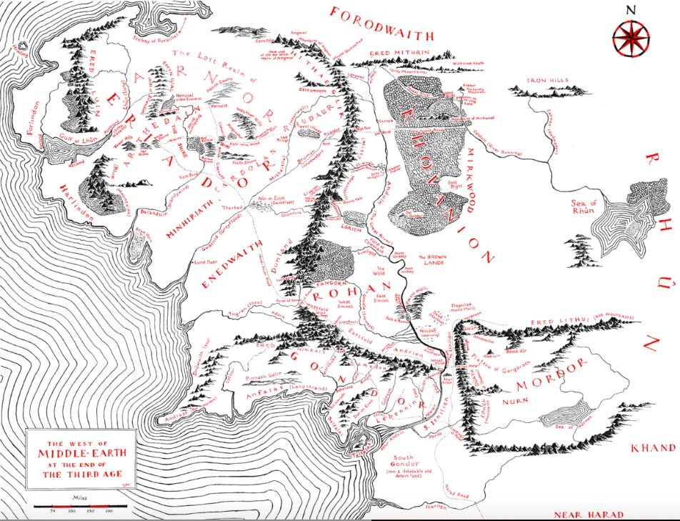 Tolkienkartta