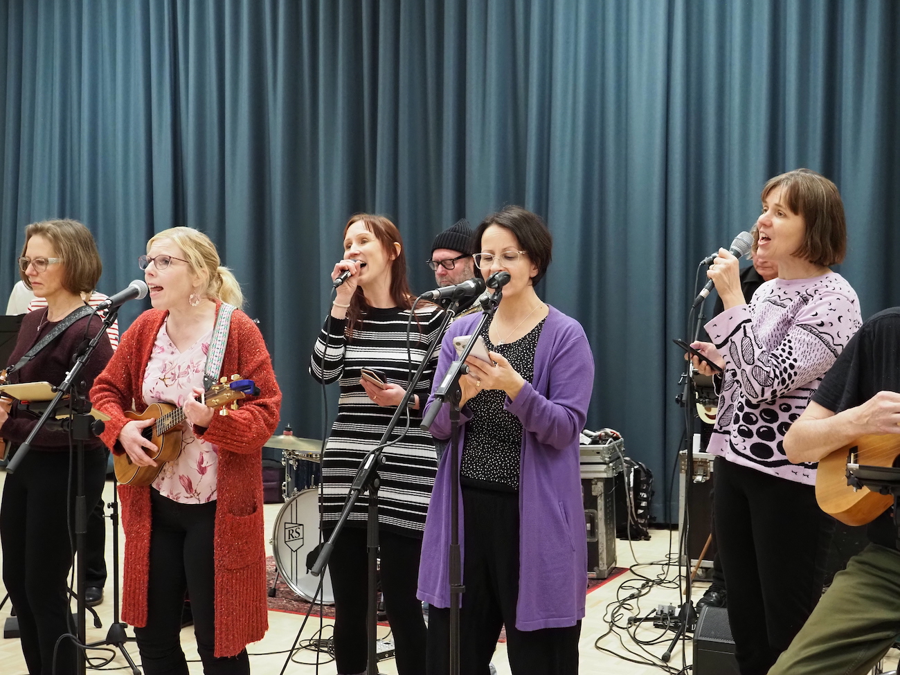 Yhteiskonsertin harjoituksista