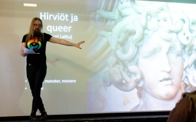 Sekä hirviöt että queer murtautuvat ulos lokeroista – Lauri Lattu luennoi Pohjois-Karjala Pride -viikolla