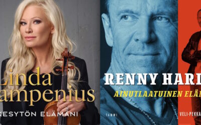 Rennyn ja Lindan kesytön ja ainutlaatuinen elämä – mitä uutuuskirjat kertovat elokuvaohjaaja Harlinista ja viulisti Lampeniuksesta?