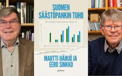 Hajanaisia muistikuvia säästöpankkikriisistä – arviossa Häikiön ja Sinkon Suomen Säästöpankin tuho