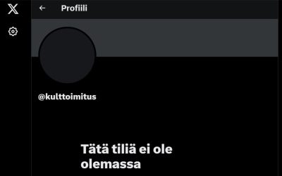 Kulttuuritoimitus poisti tilinsä X-palvelusta, muilla sometileillä 25 000 seuraajaa